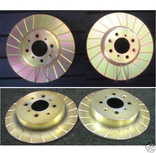MG ZS 180 GROOVED BRAKE DISC  FRONT REAR ZINC