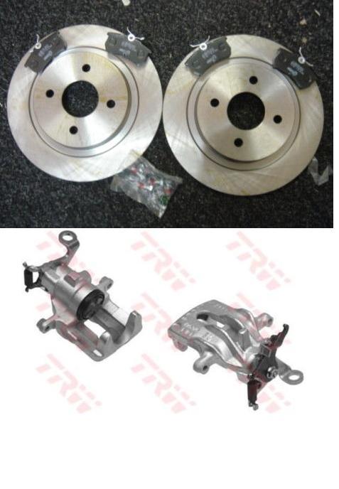 FORD FOCUS RS MK1 2002-2004 REAR BRAKE DISC 2 X  REAR BRAKE CALIPES  NEW