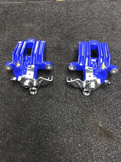 2 REAR BRAKE CALIPER BLUE FOR VW POLO MK3 BEETLE 1.6 1.9TD SOLID DISC