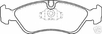 VAUXHALL  CALIBRA 2.0 8V 16V FRONT BRAKE PADS MINTEX