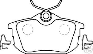 VOLVO S40 V40 BRAKE PADS REAR MINTEX