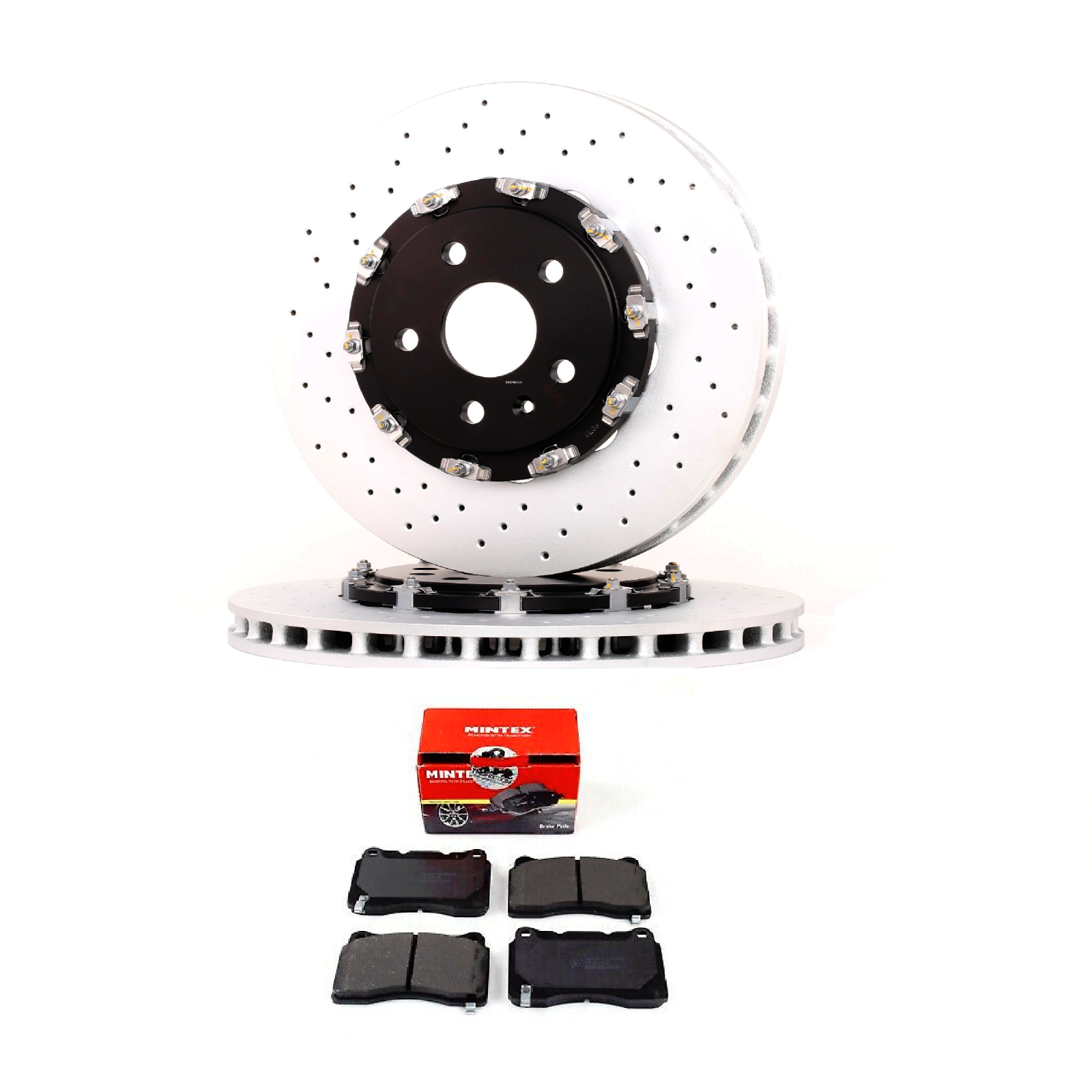 FRONT BREMBO 2 PIECE FLOATING BRAKE DISCS & PADS FIT INSIGNIA VXR 2.8 2013 ON