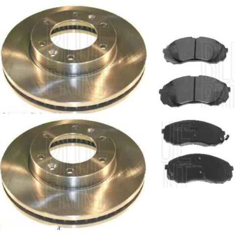 FOR KIA SEDONA 2.7 V6 2006 ON  FRONT BRAKE DISCS BRAKE PADS