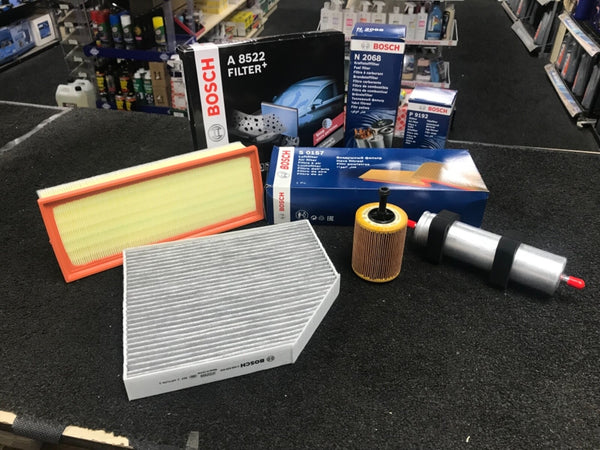 CADDY PASSAT TOURAN TSi FSi SERVICE KIT OIL AIR FILTER CABIN FILTER FUEL FILTER