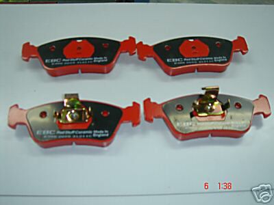 FOR BMW E36 318 320 325 328 BRAKE PADS EBC RED STUFF FRONT SET 