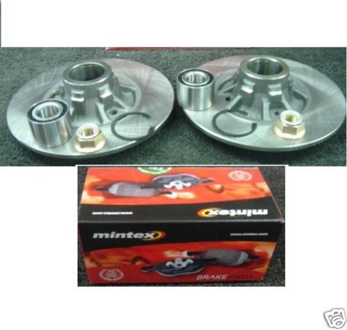 MEGANE COUPE 16v REAR BRAKE DISC BEARING MINTEX PADS