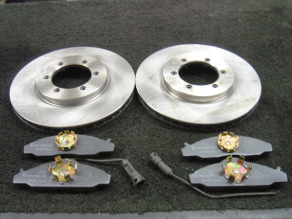 SSANGYONG MUSSO KORANDO FRONT BRAKE DISCS & PADS FOR PBR CALIPERS