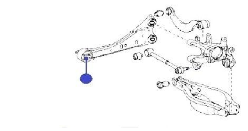 FOR TOYOTA AVENSIS 08 ON REAR TRAILING CONTROL LATERAL SUSPENSION ARM BUSH x 1 