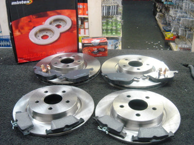 VOLVO V70 S60 S70 S80 XC70 T5 MINTEX FRONT REAR BRAKE DISCS BRAKE PADS