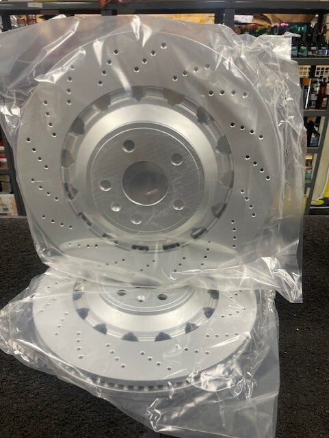 LEON CUPRA R ATECA FORMENTOR FRONT DRILLED BRAKE DISC 370X32 8J0615301 E F K