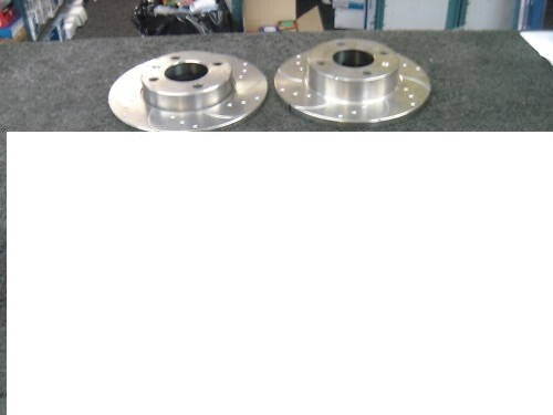 VW GOLF MK2 G60 RALLYE CROSS DRILLED GROOVED REAR BRAKE DISC  239MM