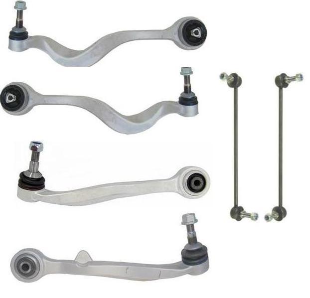 FOR BMW 5 SERIES E60 E61 FRONT LOWER CONTROL ARMS ANTI ROLL BAR LINK KIT