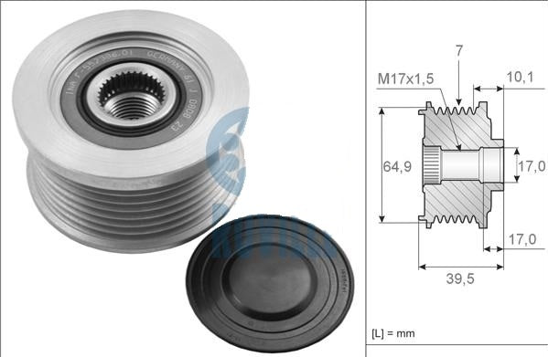 FOR NISSAN MURANO CABSTAR NAVARA D40 PATHFINDER DCi ALTERNATOR PULLEY FAN BELT