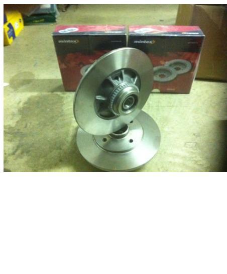 RENAULT CLIO SPORT 172  2 REAR BRAKE DISC WITH ABS RING BEARING FITTED