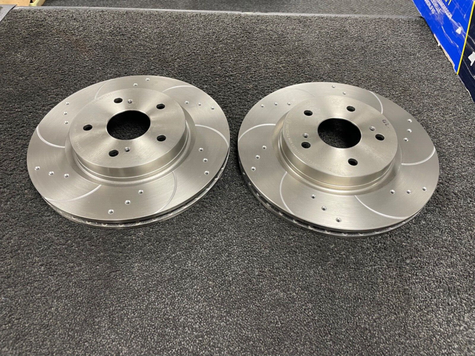FOR SUZUKI GRAND VITARA Drilled & Grooved 5 Stud 295mm Vented Brake Discs 