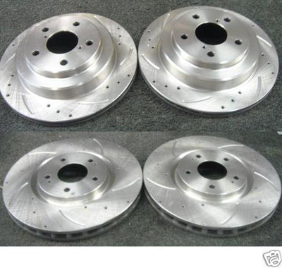 FOR SUBARU FORESTER TURBO DRILLED GROOVED BRAKE DISC