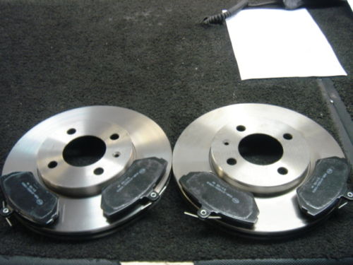 VW POLO LUPO 1.6 GTI FRONT BRAKE DISCS & PADS 