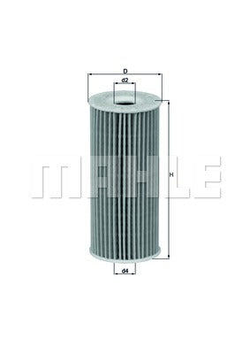 MAHLE OX 201D OIL  FILTER 
