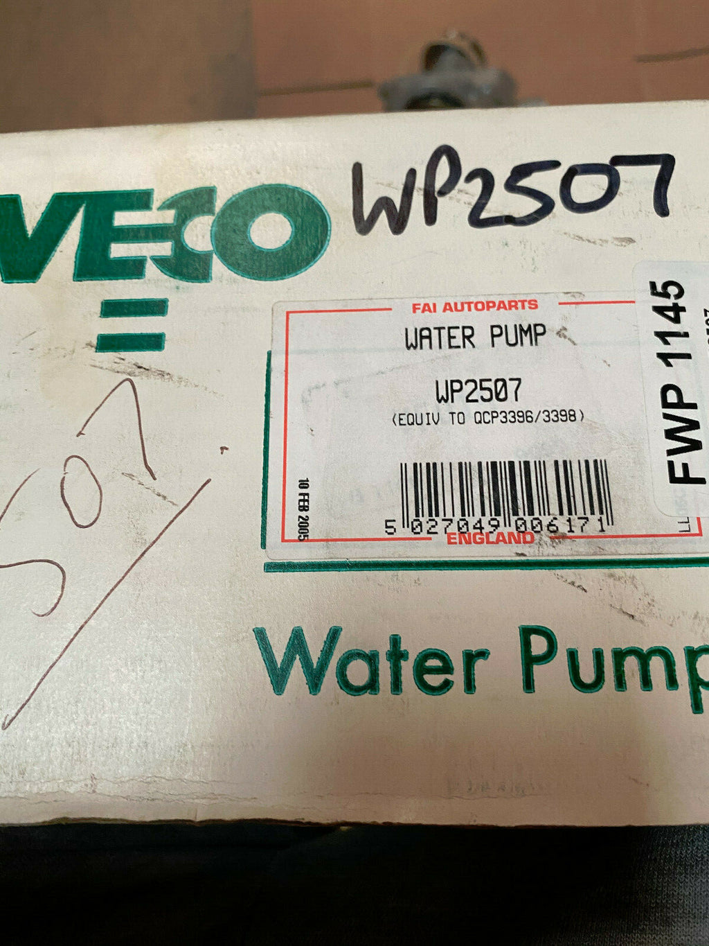 FOR BMW 320 323 325 E21 E30 520i 525e E28 M3 E30 WATER PUMP FWP1403