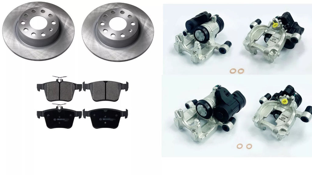 VW TIGUAN SPORT TDI (MK1 5N 2 REAR BRAKE DISC PAD 2 REAR ELECTRIC BRAKE CALIPERS