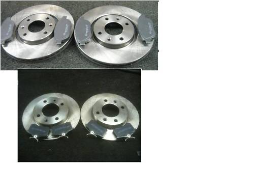 PEUGEOT 307 2000-03 BRAKE DISC BRAKE PADS FRONT & REAR BRAKE DISCS  & PADS 283MM