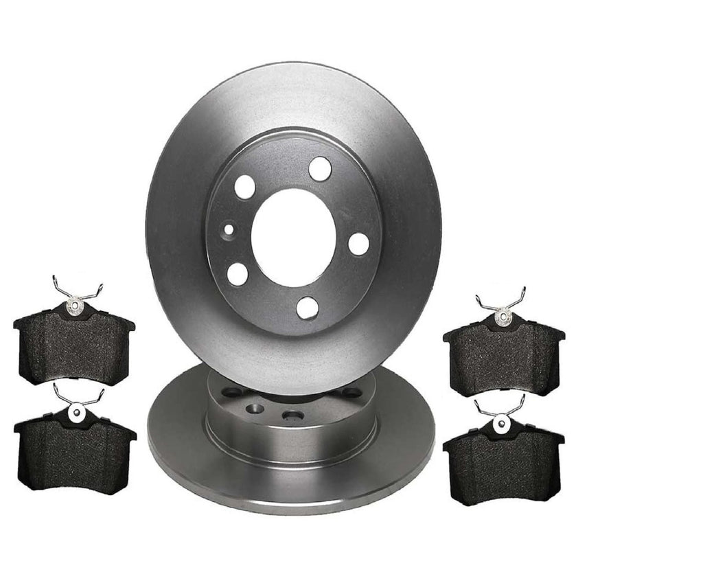 VW GOLF  MK4 1998> SOLID REAR BRAKE  DISCS & PADS 239m