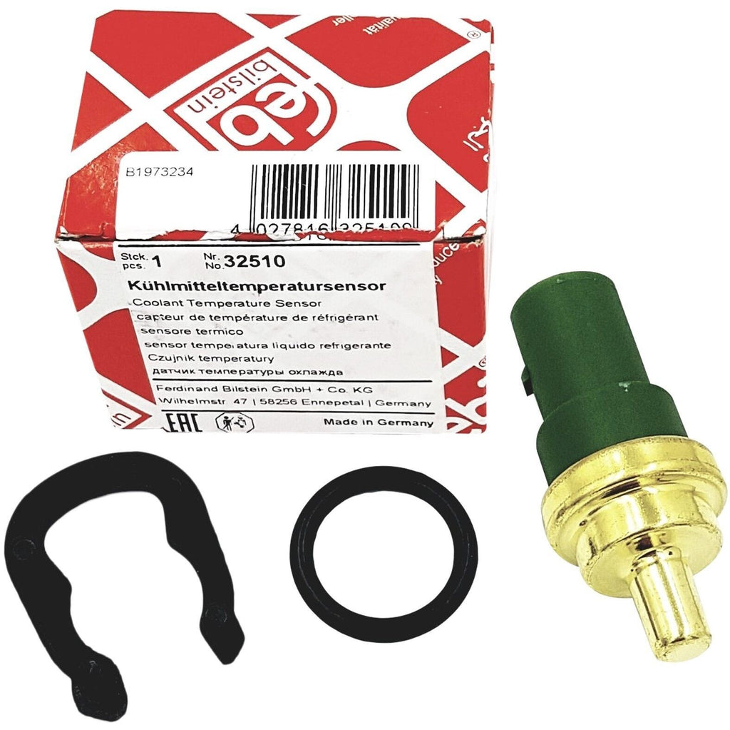 VW SKODA AUDI FORD COOLANT TEMPRATURE SENSOR KIT GREEN 4PIN   Febi 32510