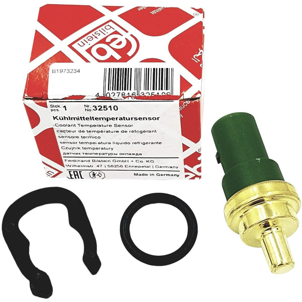 VW SKODA AUDI FORD COOLANT TEMPRATURE SENSOR KIT GREEN 4PIN   Febi 32510