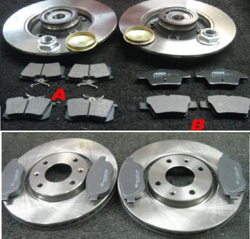 CITROEN C4 HDi VTR PLUS FRONT REAR BRAKE DISCS PADS FRONT DISCS 302MM