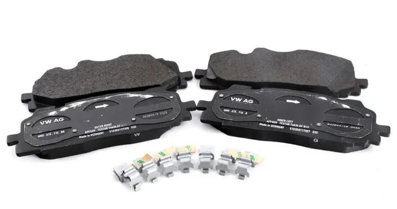 AUDI SQ7 4.0TDi 4MB 2 GENUINE AUDI BRAKE DISC BRAKE PADS SET 400mm NEW