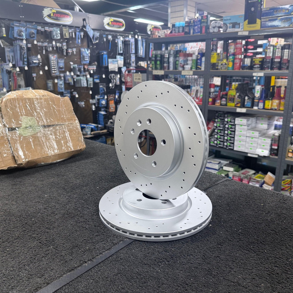 PERFORMANCE REAR DRILLED BRAKE DISCS ASTRA J GTC VXR TURBO 13429575 314MM