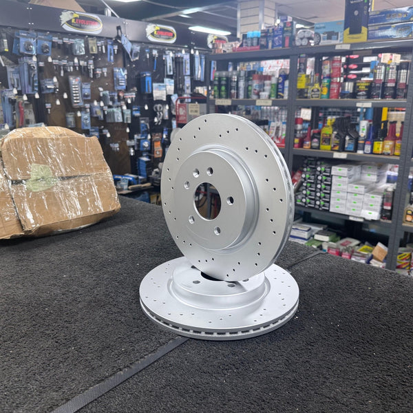 PERFORMANCE REAR DRILLED BRAKE DISCS ASTRA J GTC VXR TURBO 13429575 314MM