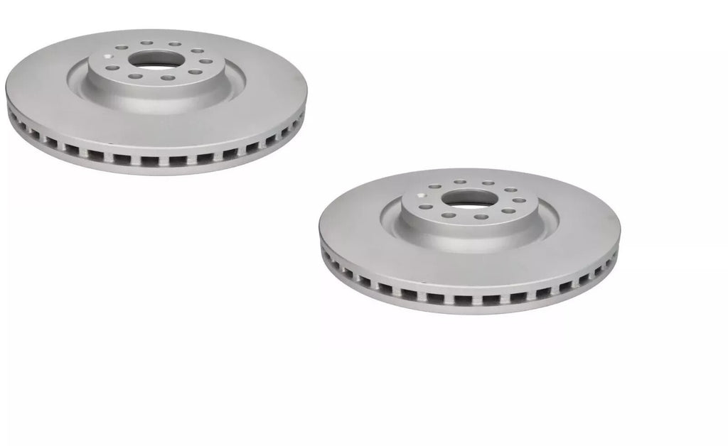 2 GENUINE DEPLPHI FRONT BRAKE DISC GOLF MK7 TIGUAN A3 Q3 LEON 340MM COATED PAIR