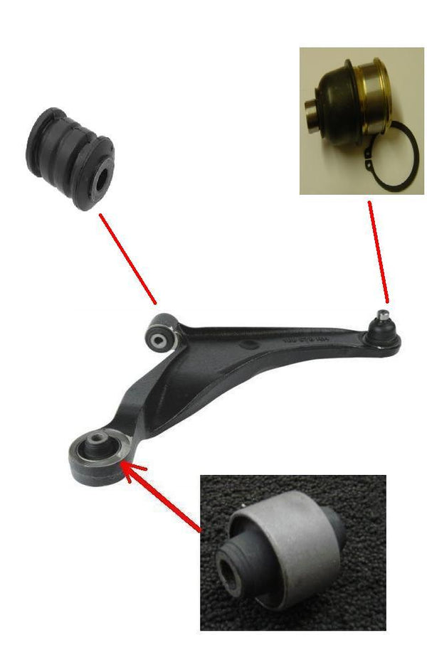 FOR MITSUBISHI SPACE WAGON 98-03 LOWER WISHBONE CONTROL ARM BUSHES & BALL JOINT