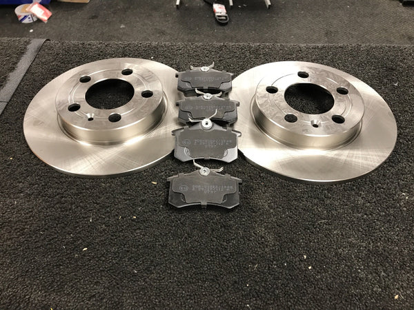 AUDI TT VW GOLF MK4 SEAT SKODA 2 BRAKE CALIPER REAR BRAKE DISC PAD 232MM