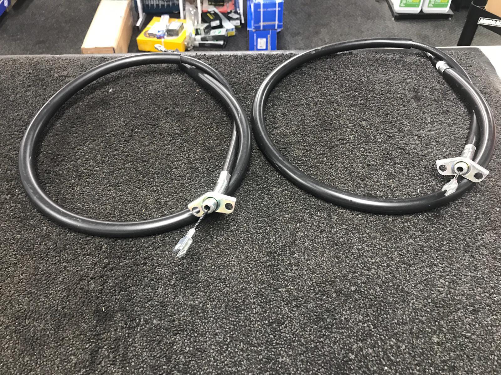VW LT35 LT45 LT LWB 2 REAR HANDBRAKE CABLES LEFT RIGHT PAIR Length: 2010 mm