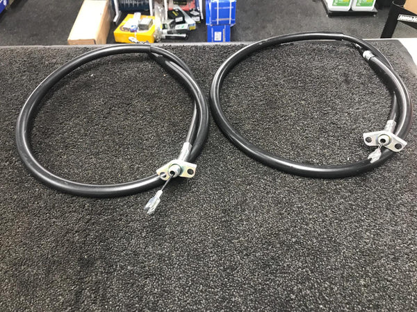 VW LT35 LT45 LT LWB 2 REAR HANDBRAKE CABLES LEFT RIGHT PAIR Length: 2010 mm