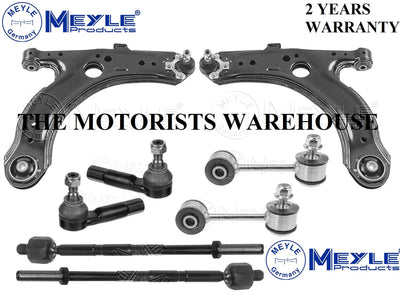 VW GOLF MK4 2.3 V5 FRONT WISHBONE ARMS METAL LINKS INNER OUTER RACK TIE ROD ENDS