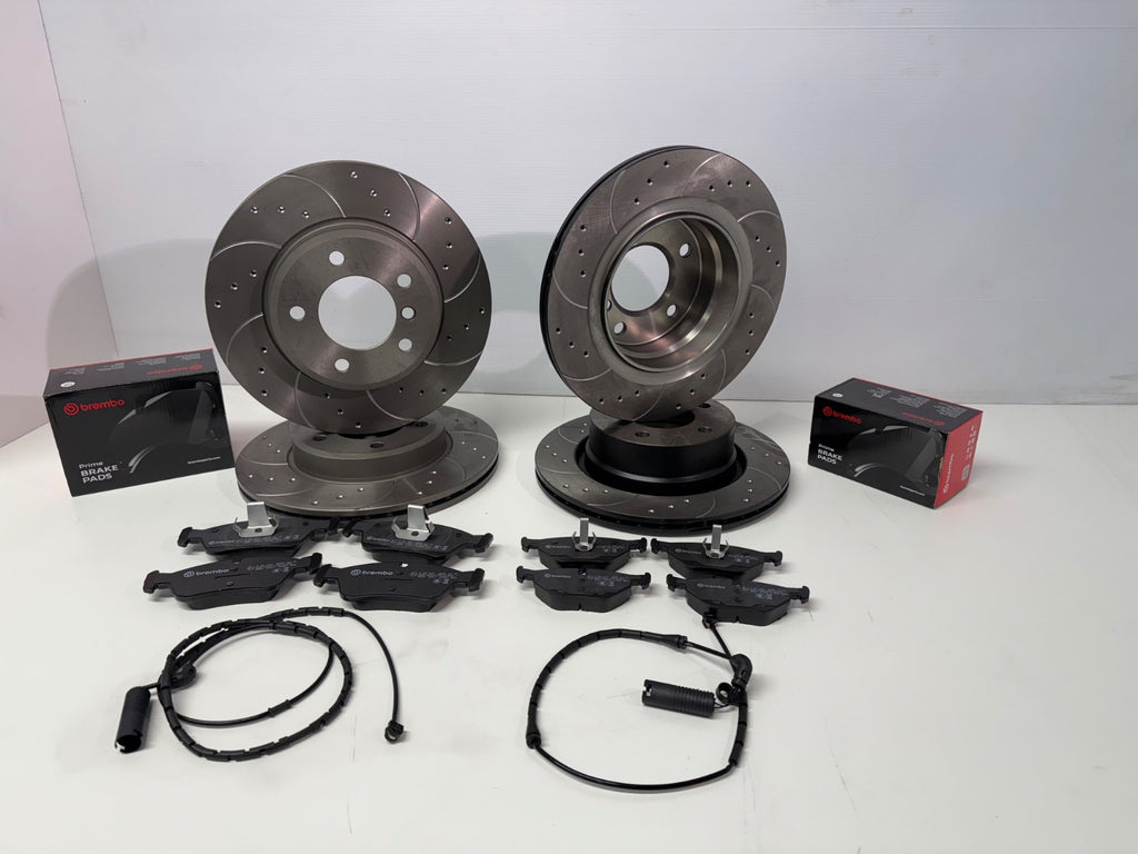 BMW Z4 3.0 E85 BRAKE DISC FRONT REAR BRAKE DISC DRILLED GROOVED BREMBO BRAKE PAD