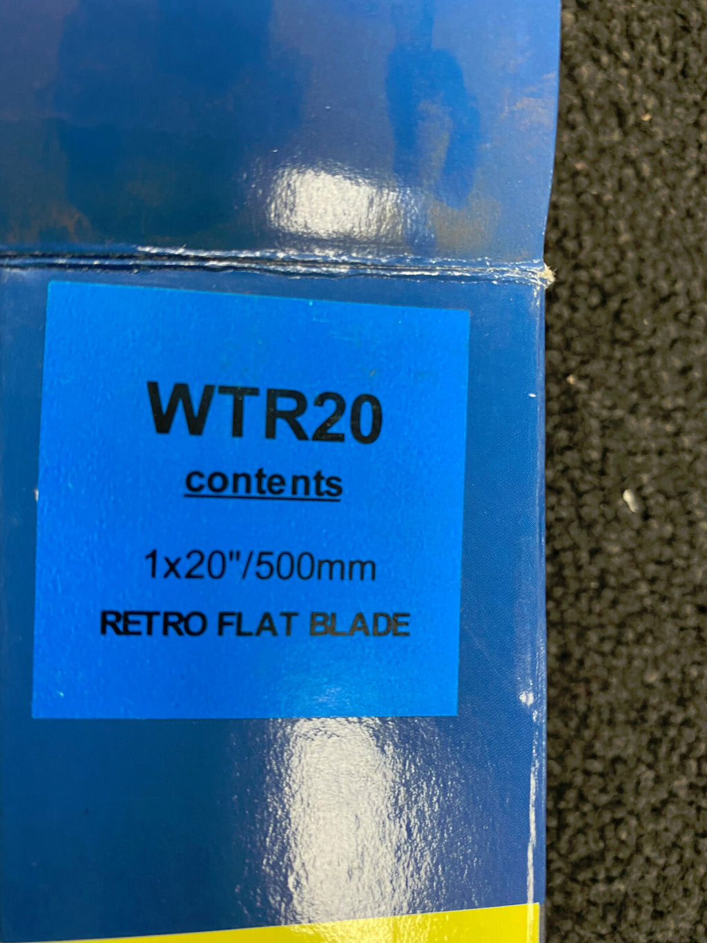 WIPER TECHNIK 20" RETRO FLAT BLADE WIPER BLADES WTR20