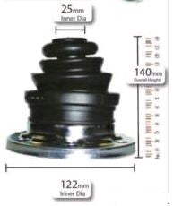 FOR V CLASS VITO  W638 99-04 DRIVESHAFT CV JOINT BOOT KIT INNER 122MM WIDE 