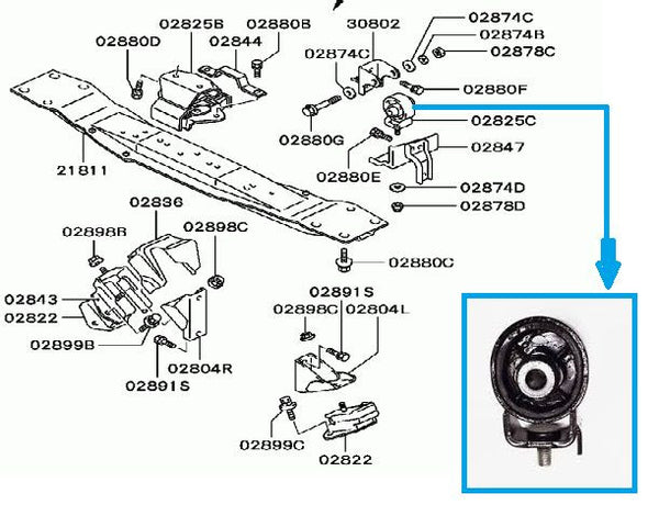 FOR MITSUBISHI L200 SHOGUN PAJERO ENGINE GEARBOX TRANSFER GEAR BOX MOUNTING