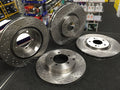 FOR SUBARU IMPREZA WRX 294+290X190BRAKE DISC CROSS DRILLED PERFROMANCE FR RR
