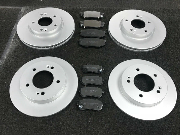 FOR HYUNDAI i20 1.4 + 1.4 CRDi  FRONT AND REAR BRAKE DISCS & PADS 280mm+262mm