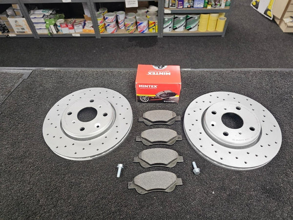 CITROEN C1 PEUGEOT 107 108 TOYOTA AYGO PERFORMANCE DRILLED BRAKE DISC PADS