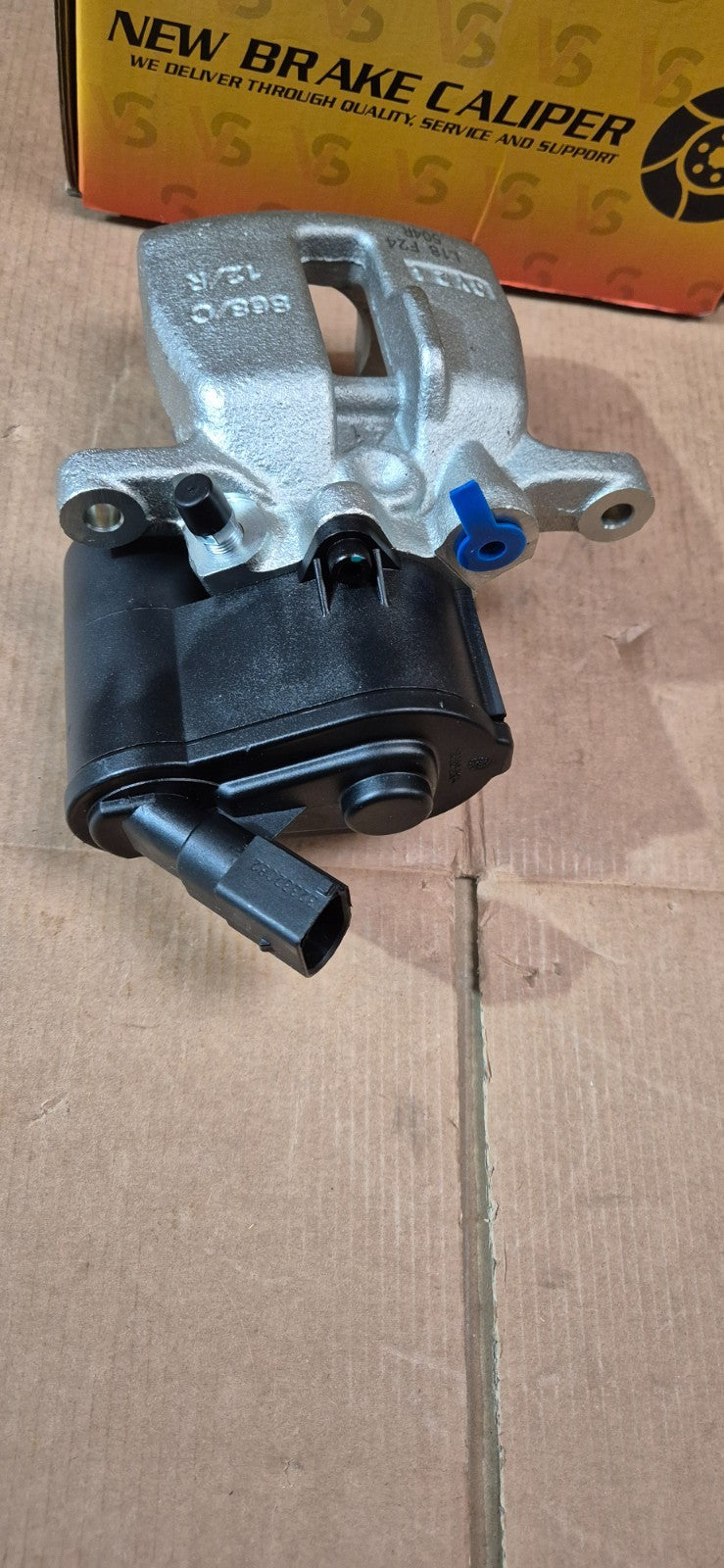 NEW REAR OS RH BRAKE CALIPER+ACTUATOR FITS AUDI A6 QUATTRO C6 4F 2.0D 2004-11