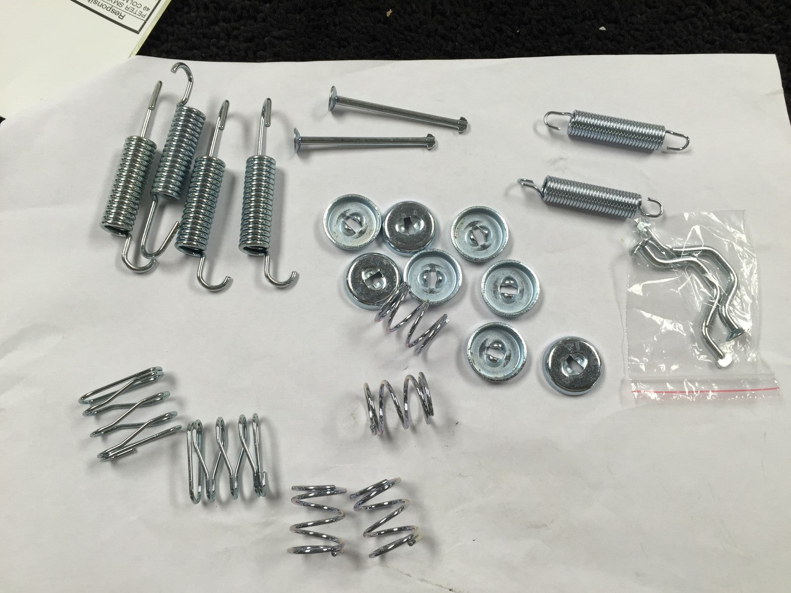 FORLEXUS LS400 RX300 SC430 REAR HANDBRAKE PARKING SHOE FITTING KIT SPRING CLIPS 