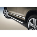 GENUINE VOLKSWAGEN TOUAREG MK2 V6 V8 7P 2011-17 RUNNING BOARD SIDE STEPS SILVER