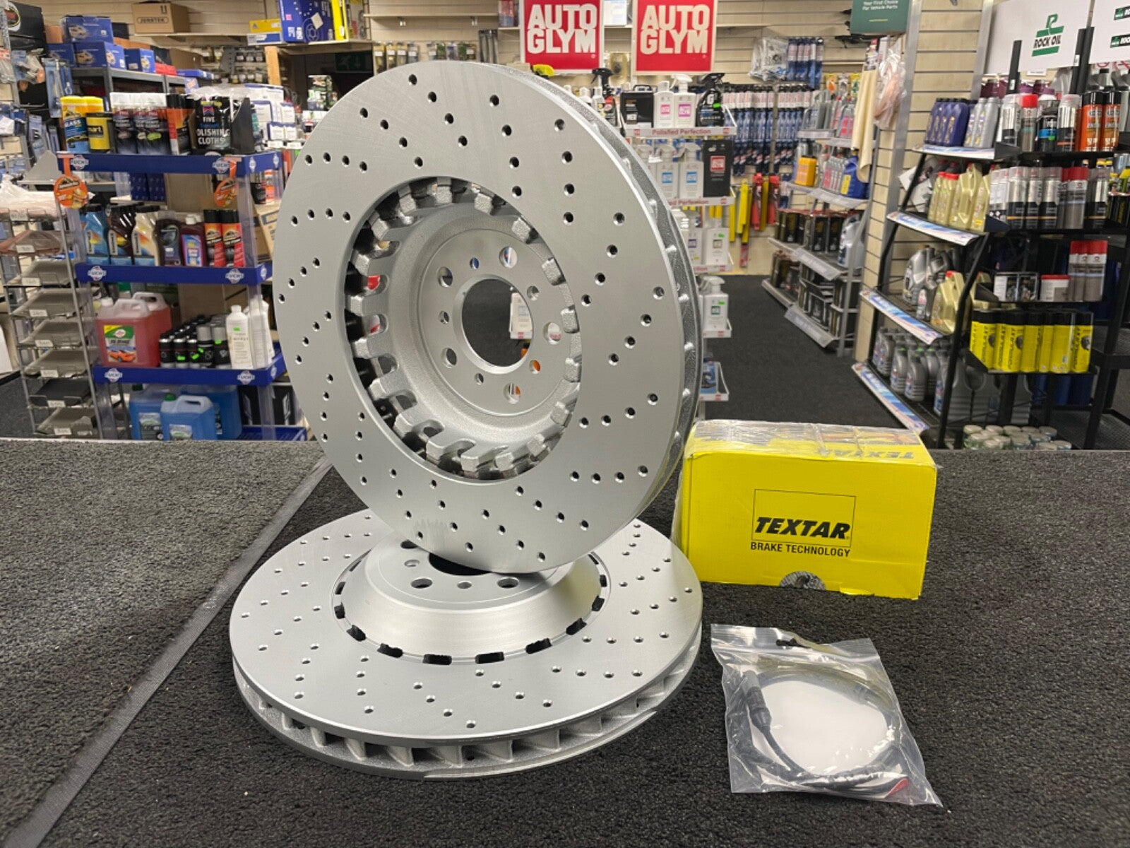 BMW F10 M5 F12 F13 M6 DRILLED BRAKE DISC TEXTAR BRAKE PADS SENSOR 400mm