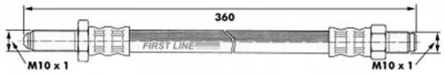 FOR LDV SHERPA 1.6 1.7 1.8 2.0D REAR LH  BRAKE HOSE